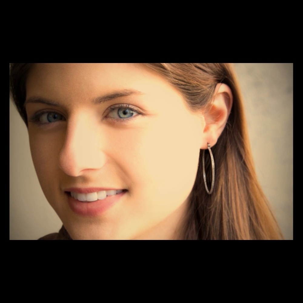 Genuine Diamond Accent Earring in Sterling Silver